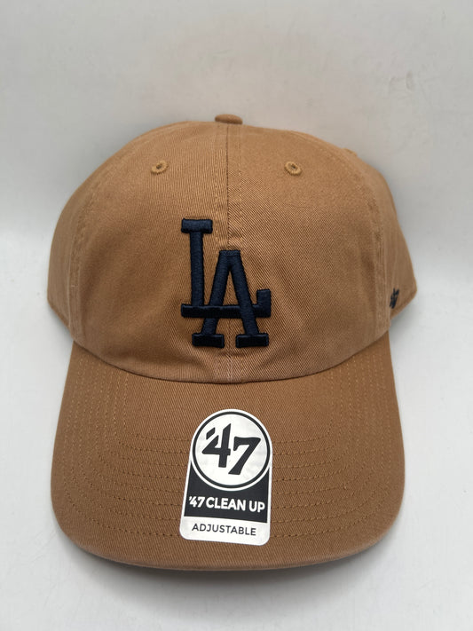 Los Angeles Dodgers 47Clean UP Camel Adjustable Hat