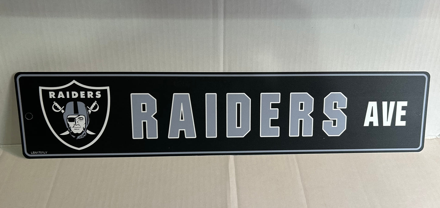 Las Vegas Raiders NFL Sign 5”X 24”