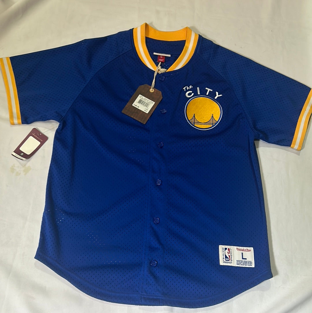 Golden State Warriors NBA Mitchell & Ness Seasoned Pro Mesh BF Men Jersey