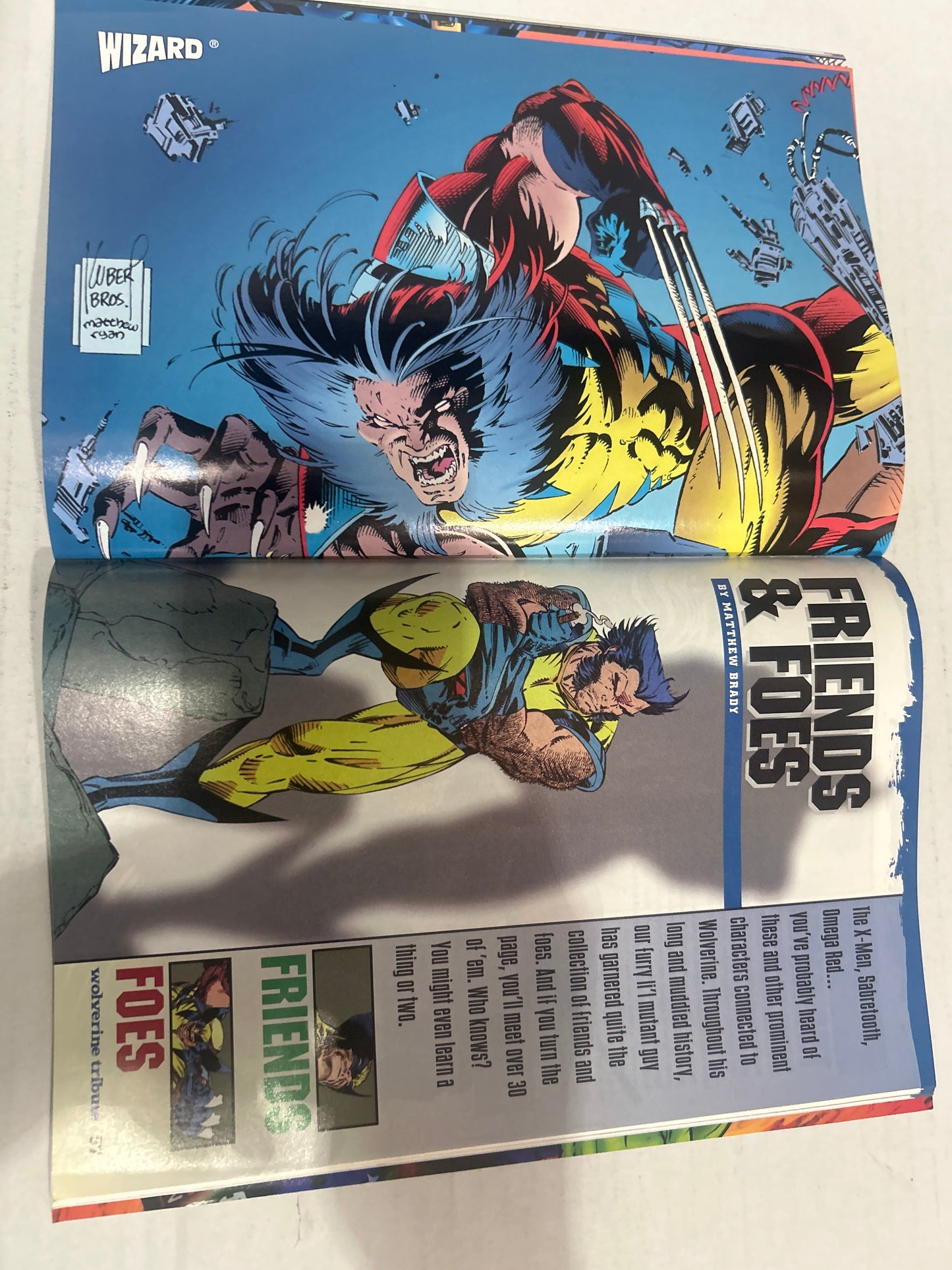 Wizard Tribute Edition Wolverine A Wizard Special Publication Comics Book with Authentic Poster