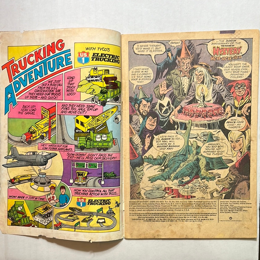 The House of Mystery by DC Comics “Special Thrilled-Filled 300th Issue!” No. 300 Comic Books