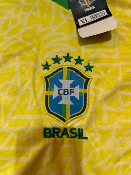 Brazil CBF 2024 Stadium Home Mne's Jersey and Short Set