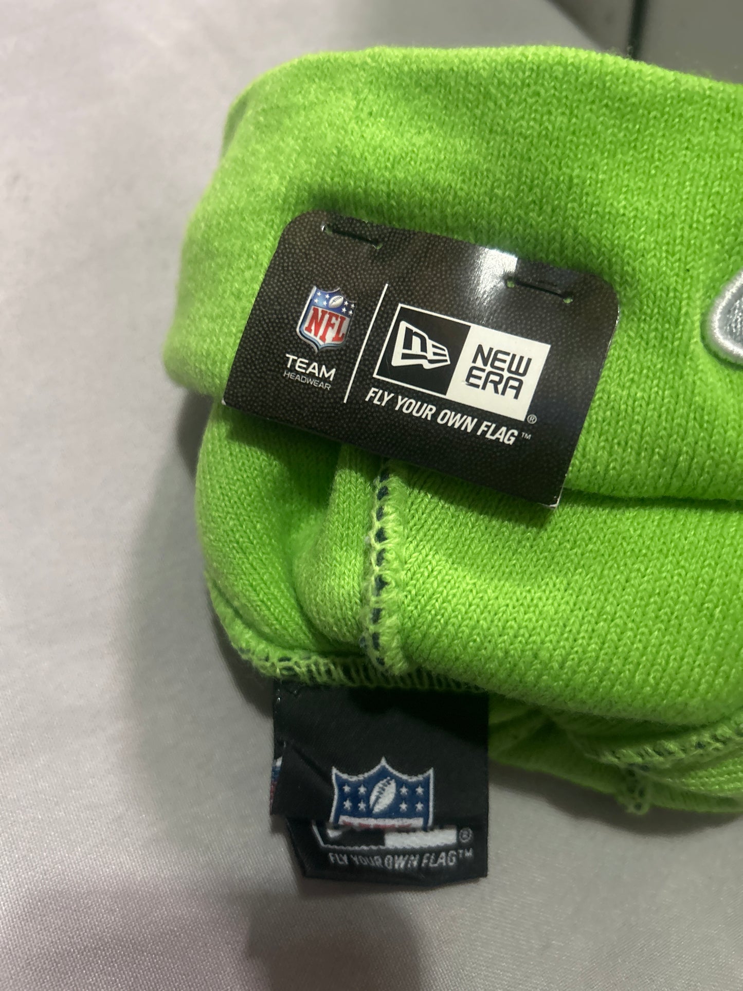 Seattle Seahawks NFL Logo Knit Pom Beanie