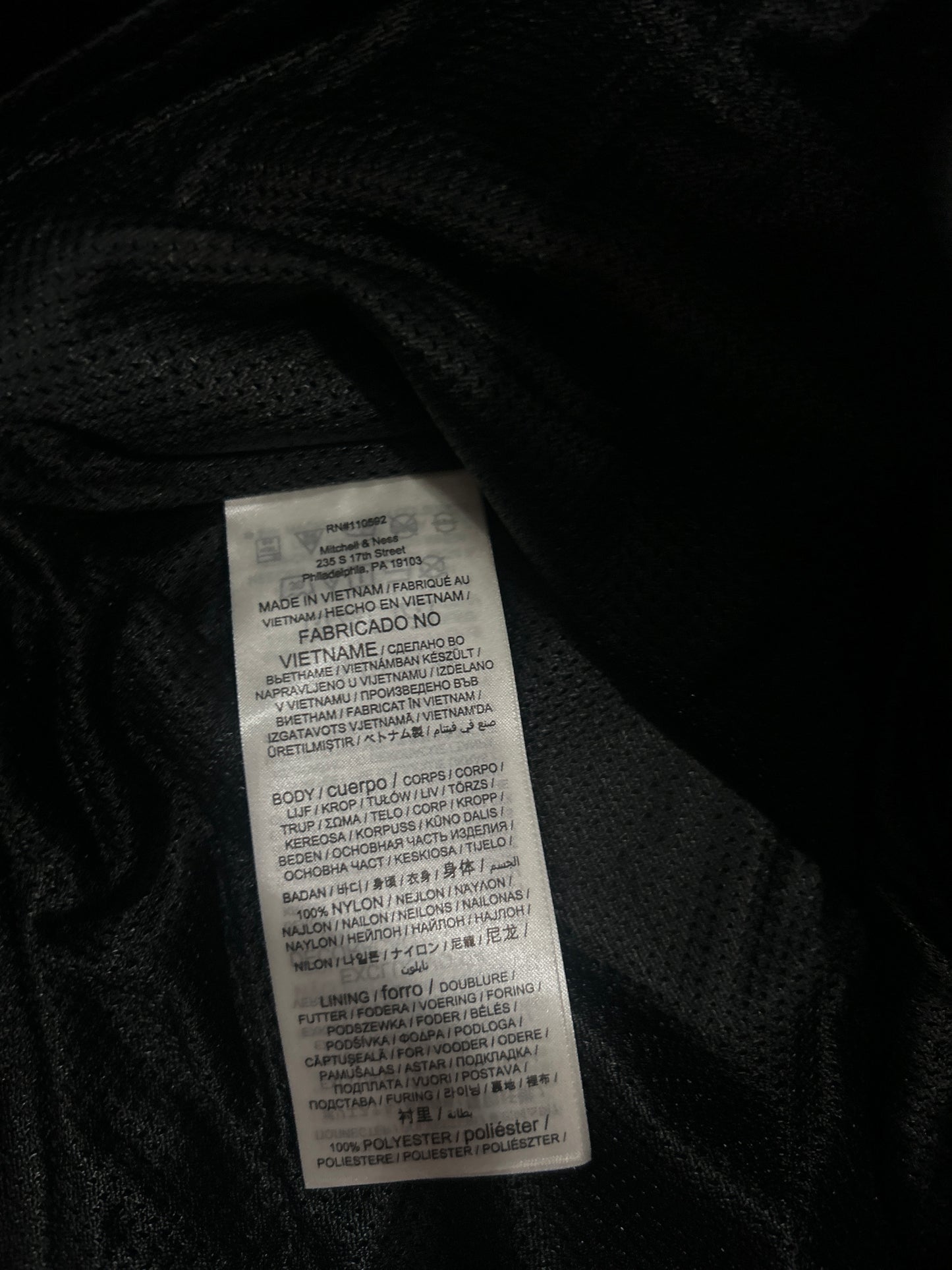 Los Angeles Dodgers MLB Mitchell & Ness Cooperstown Collection Black Nylon Pullover Jacket