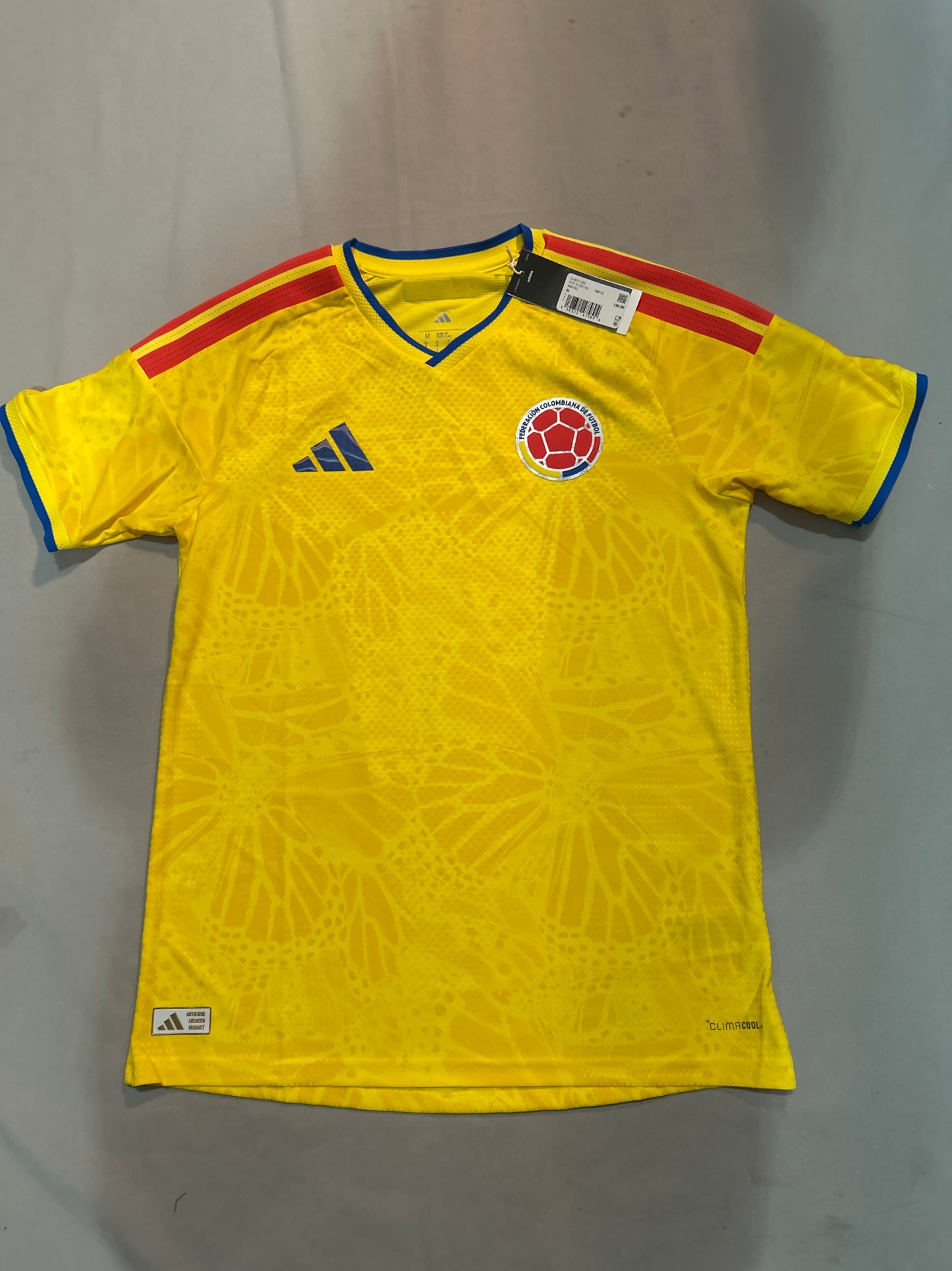 Colombia Adidas Soccer World Cup 2026 Home Authentic Men Jersey