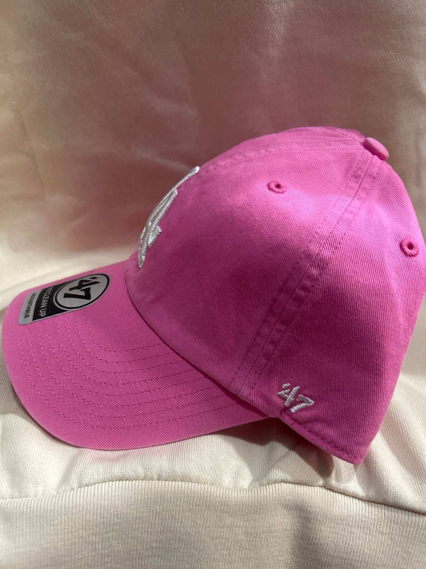 Los Angeles Dodgers 47 Clean Up Adjustable Hat Hot pink