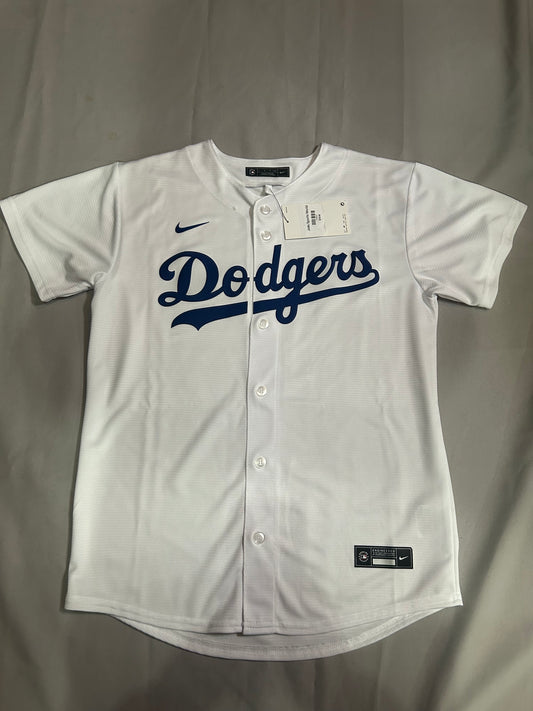 Los Angeles Dodgers MLB Genuine Merchandise Nike Youth Jersey - White se