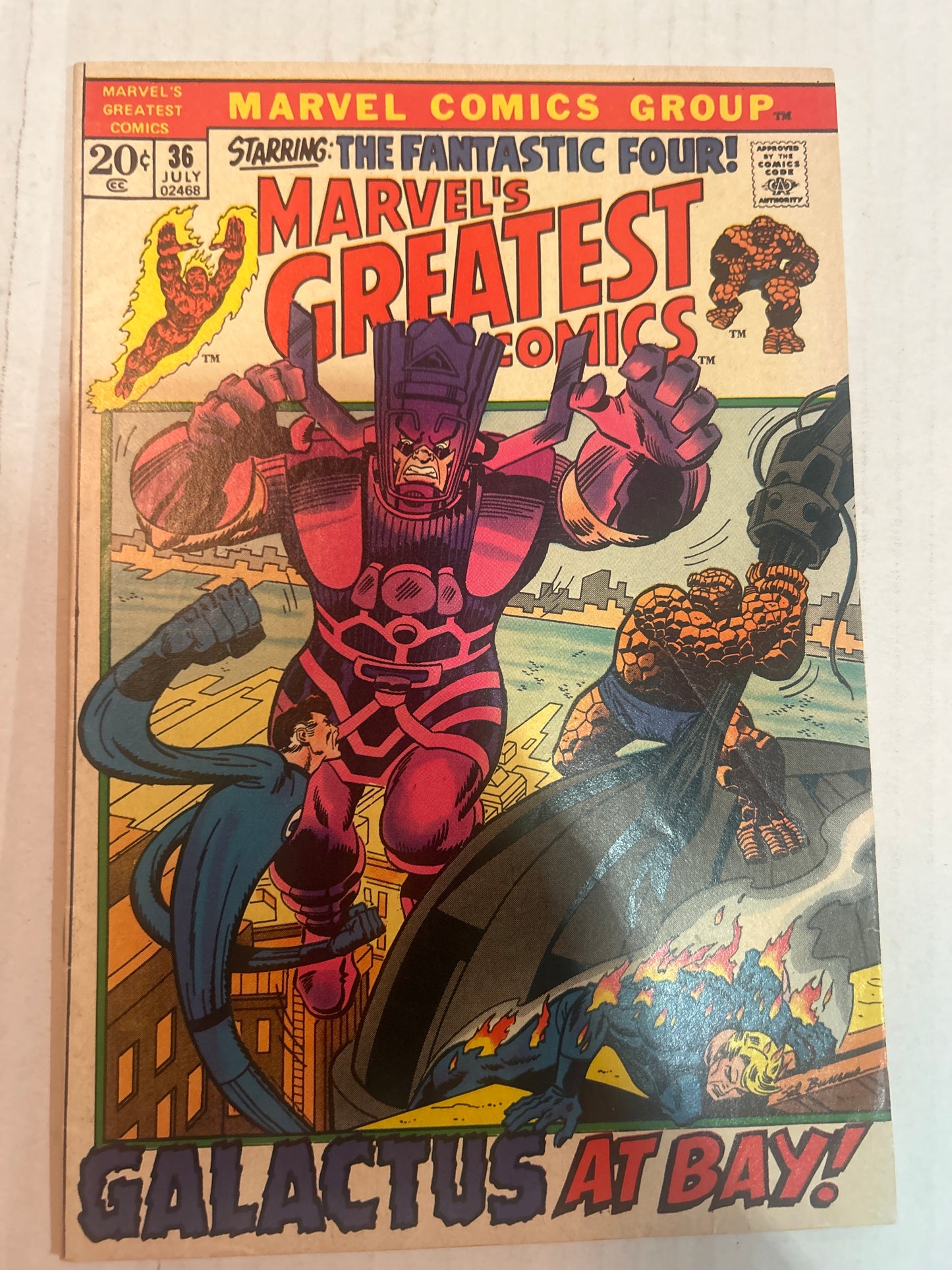 Marvels Greatest Comics #36 Marvel 1972 Starring: The Fantastic Four!