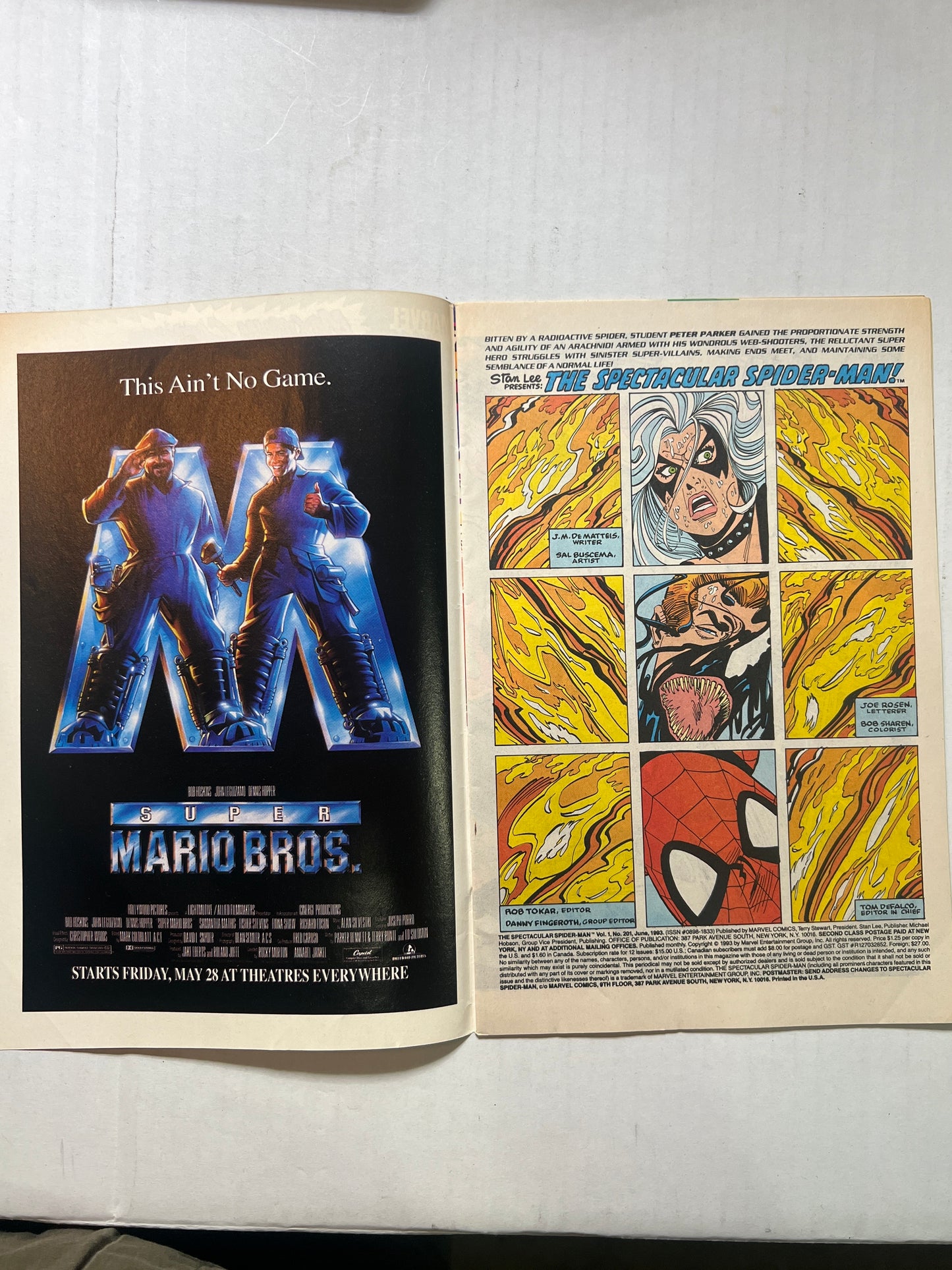 The Spectacular Spider-Man by Marvel Comics Group “Maximum Carnage” Part 5 of 14 #201 Jun 1993 Comic Book