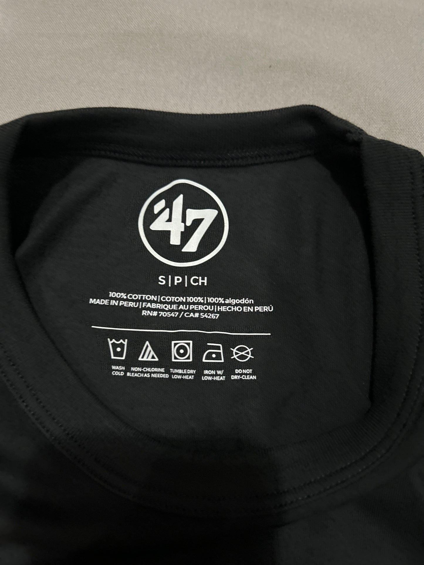 Pittsburgh Steelers NFL 47Brand Flint Black Franklin Tee Men
