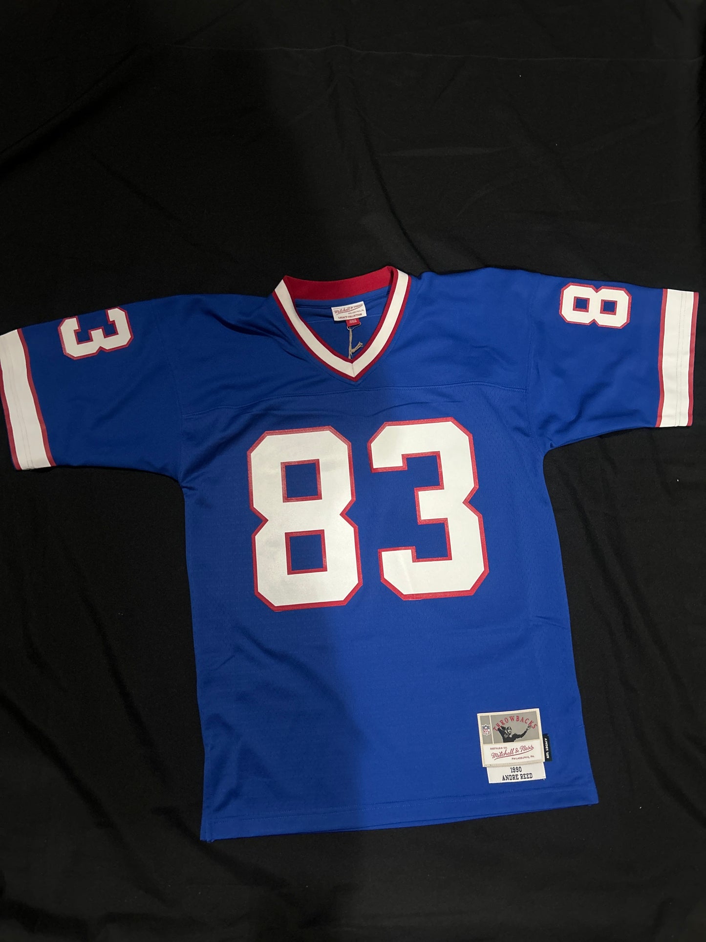 Buffalo Bills NFL Mitchell & Ness Throwbacks 1990 #83 Andre Reed Men’s Jersey