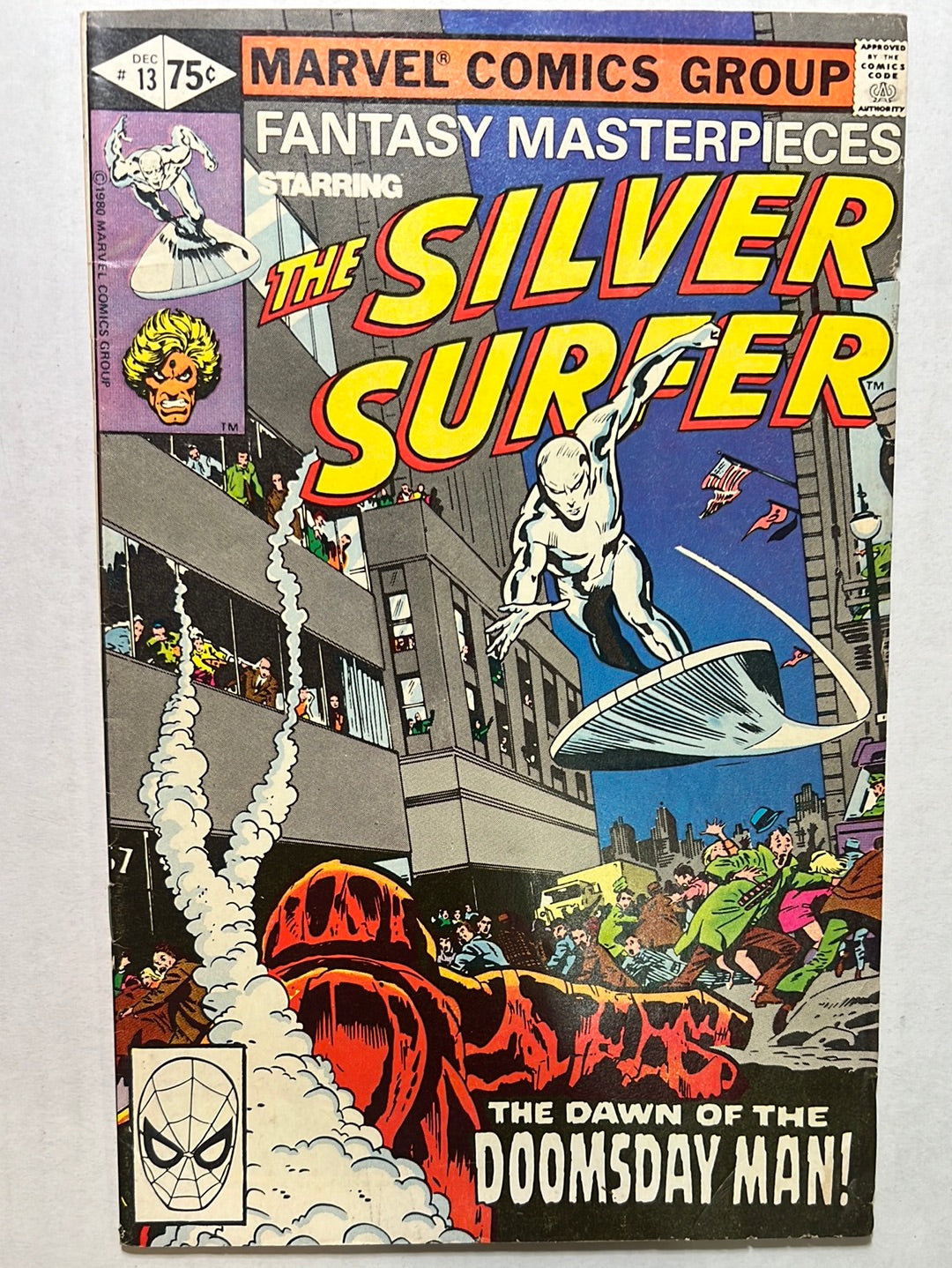 The Silver Surfer by Marvel Comics Group #13 “The Dawn of the Doomsday Man!” Comic Book