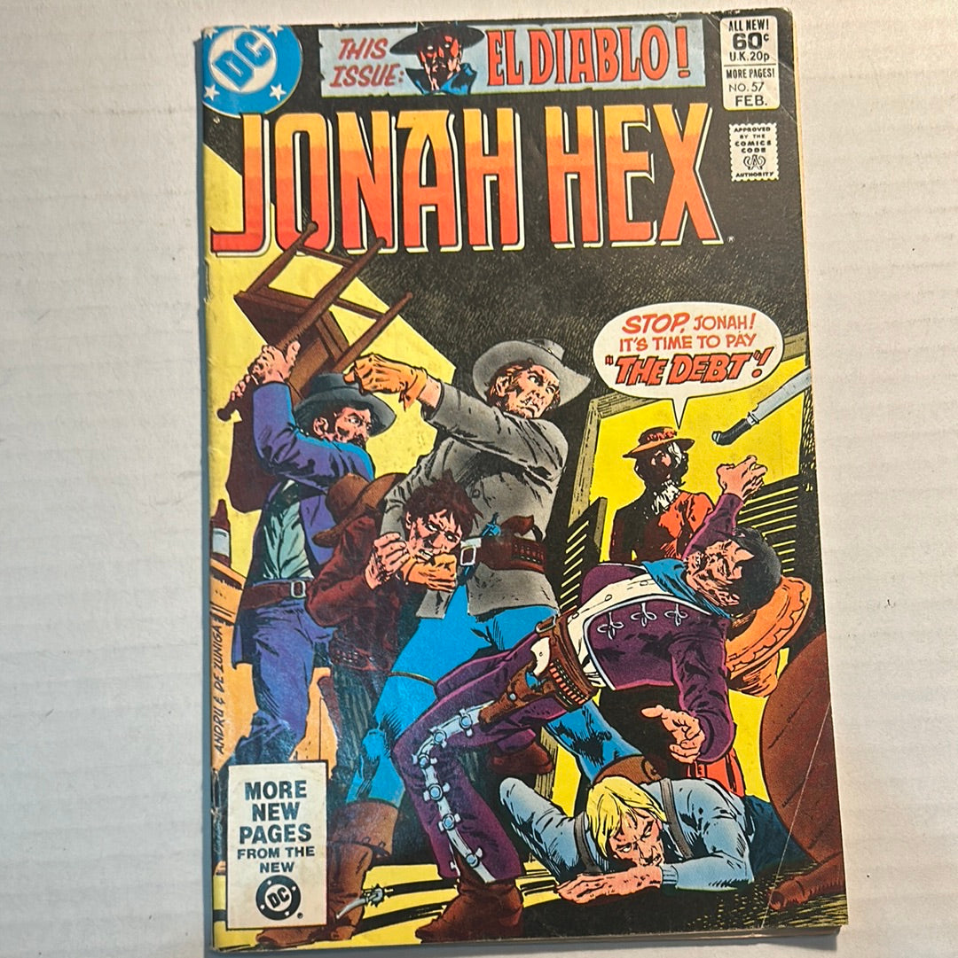 Jonah Hex by DC Comics “El Diablo!” No. 57 Comic Book