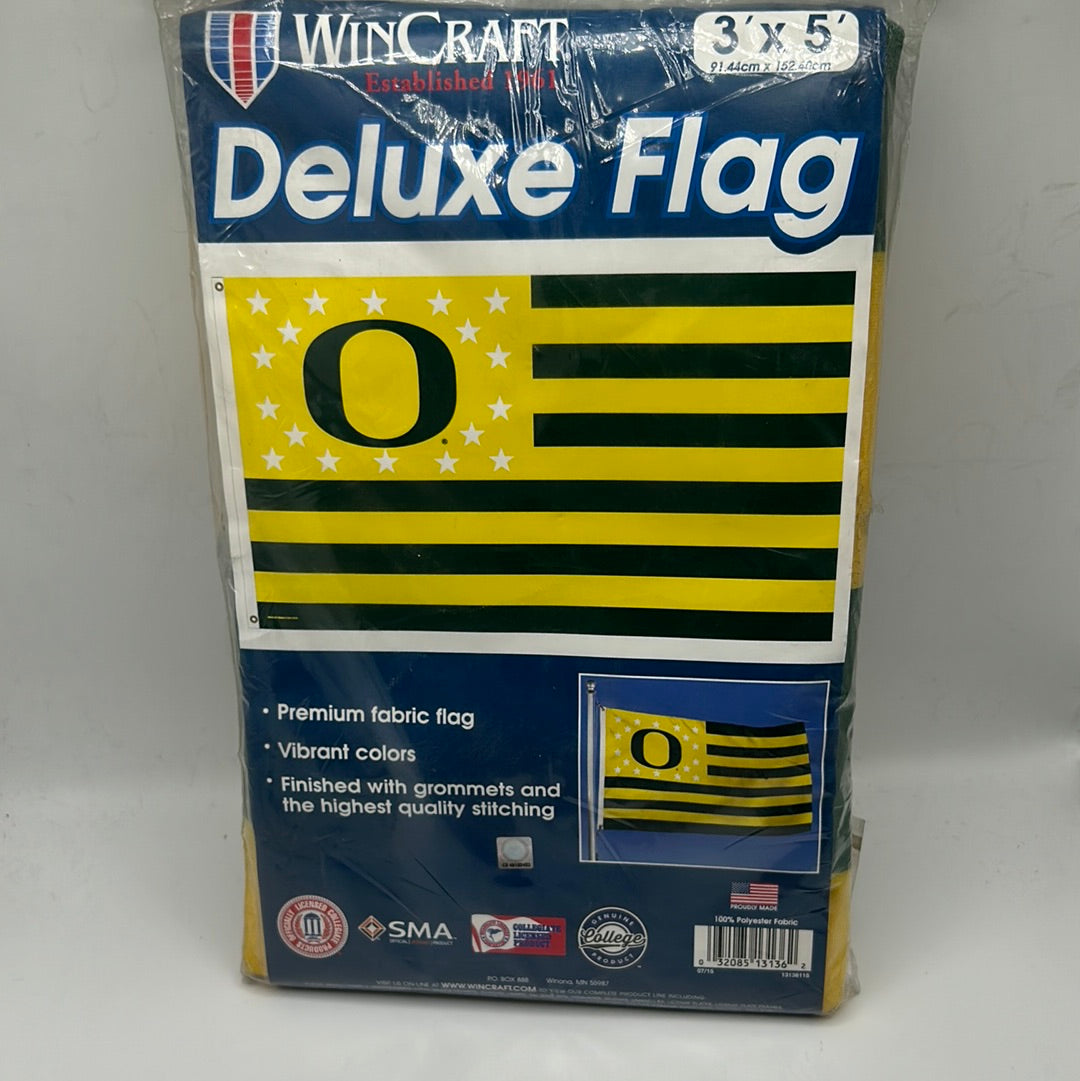 Oregon Deluxe Flag 3'X5' Collegiate Licensed Product