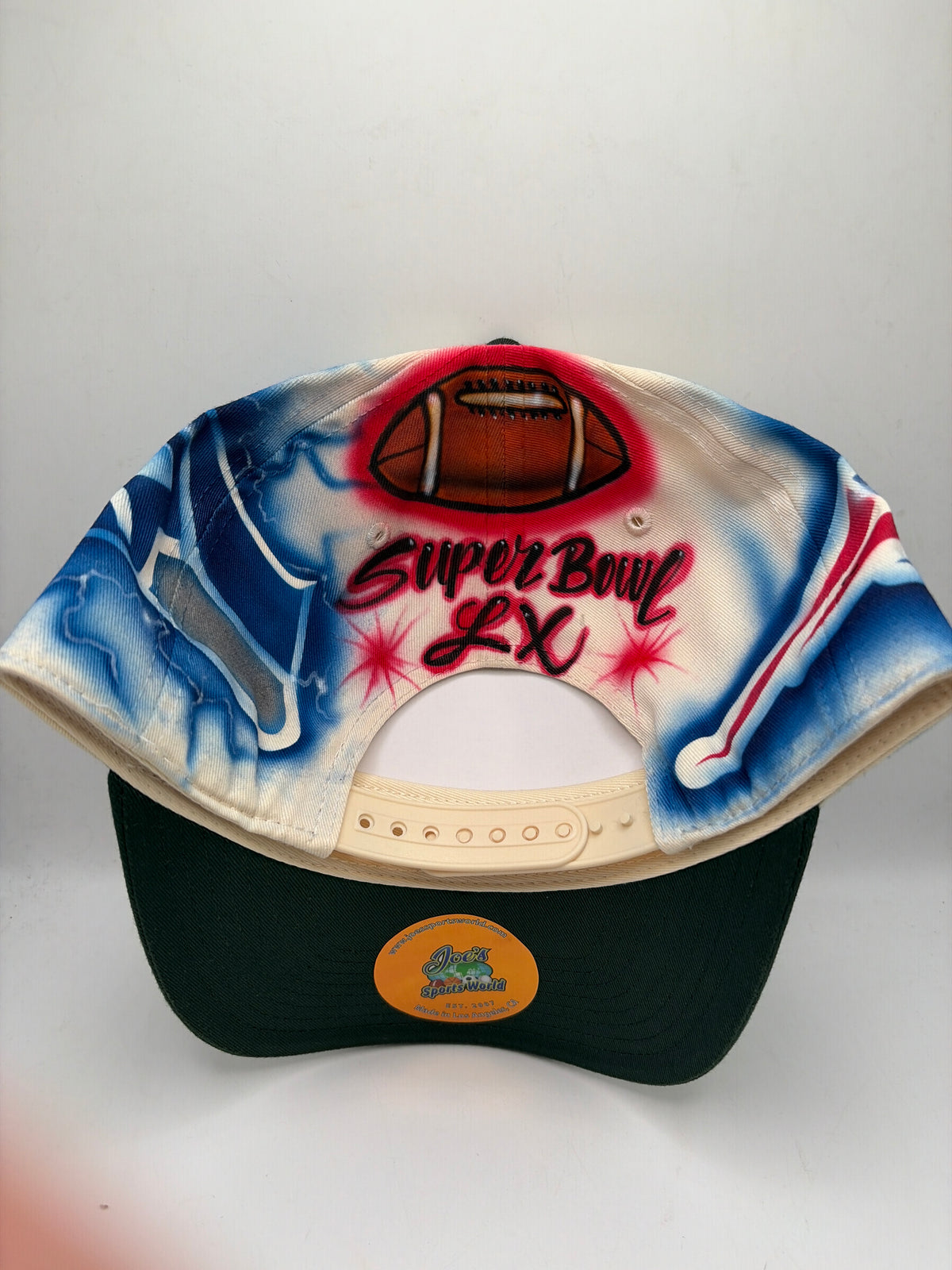 Super Bowl LX JSW Benito Hand Painted A-Frame Adjustable Hat