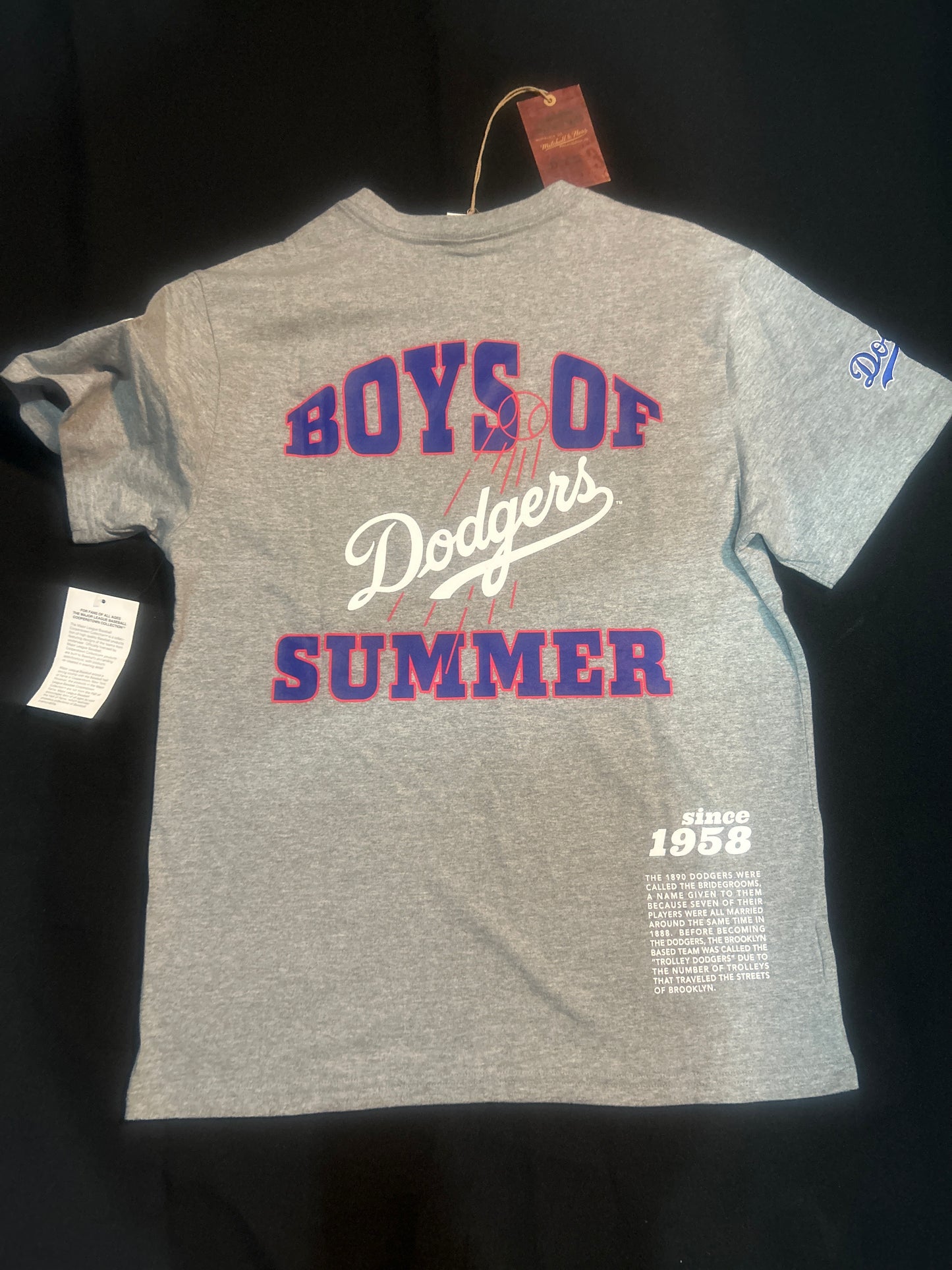 Los Angeles Dodgers MLB Cooperstown. Collection Mitchell & Ness Men T-Shirt