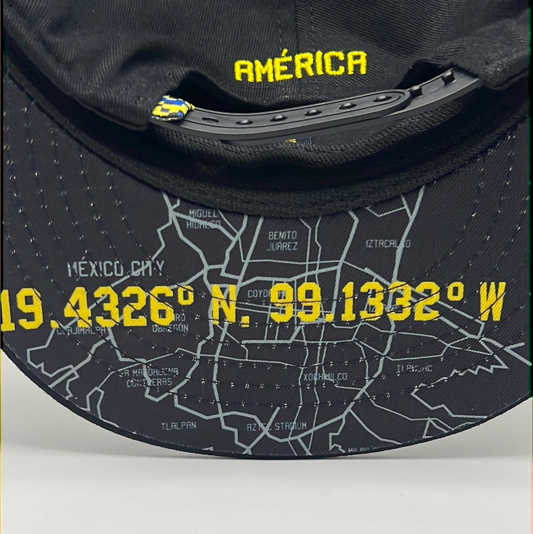 Club America Black Snapback Hat