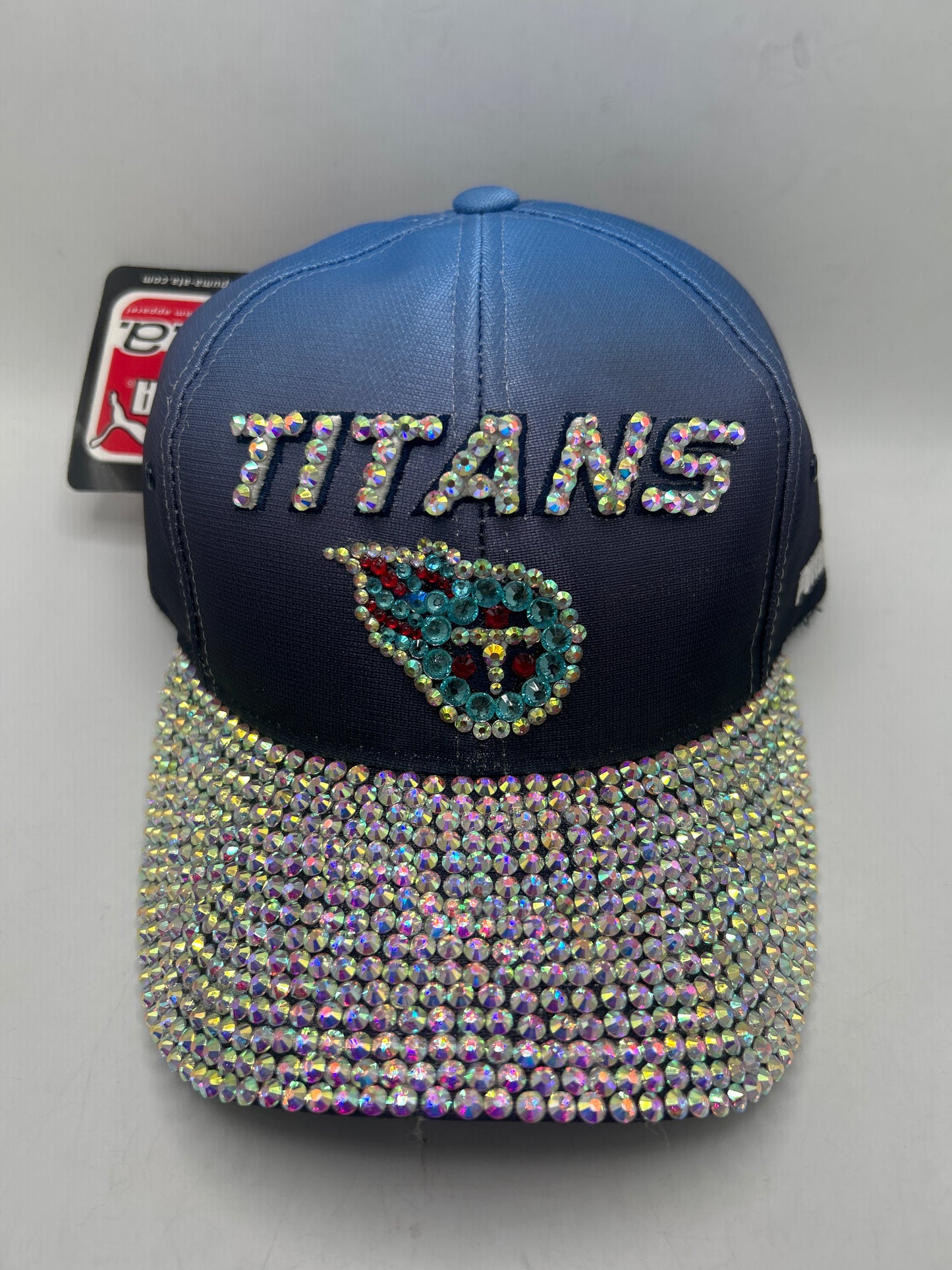 Tennessee Titans NFL Puma Bedazzled Visor and Logo Adjustable Hat