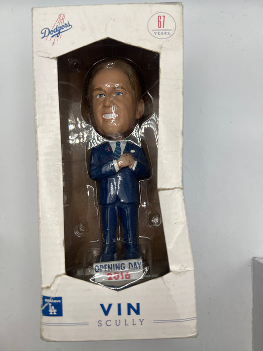 Los Angeles Dodgers Vin Scully Opening Day 2016 Bobblehead