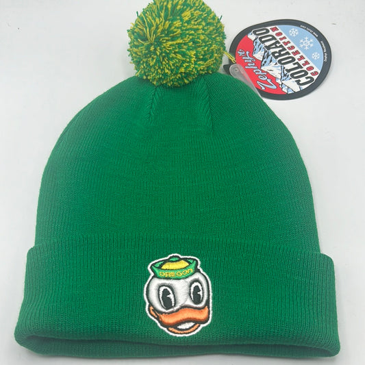 Oregon University Zephyr Knit Pom Beanie