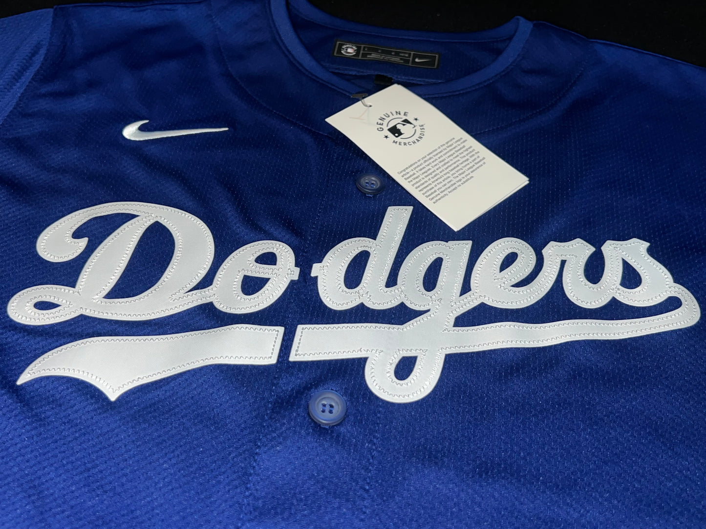 Los Angeles Dodgers MLB Nike Genuine Merchandise Royal Blue Youth Jersey