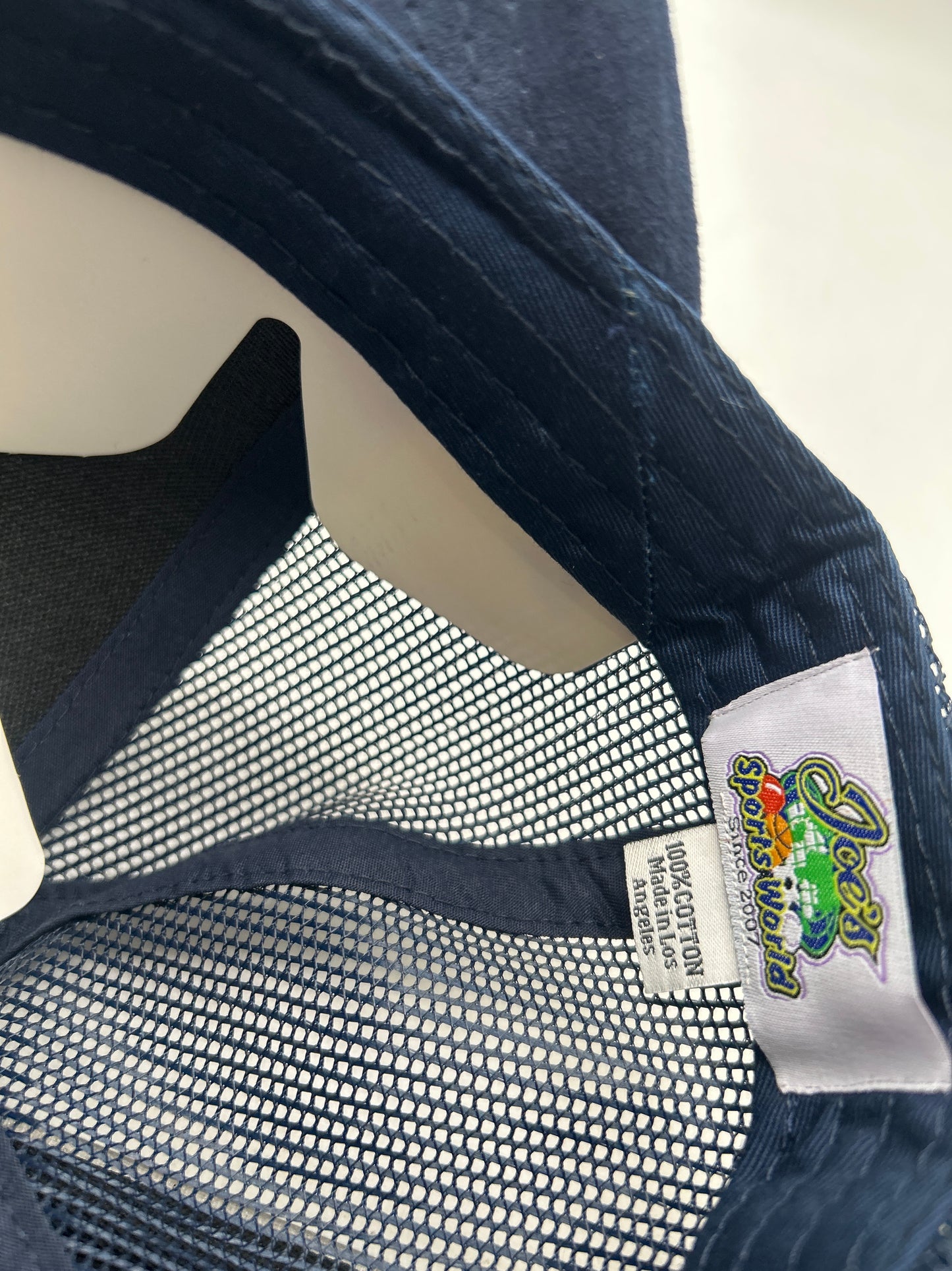 Los Angeles JSW Private Label Navy Suede A-Frame Snapback Hat