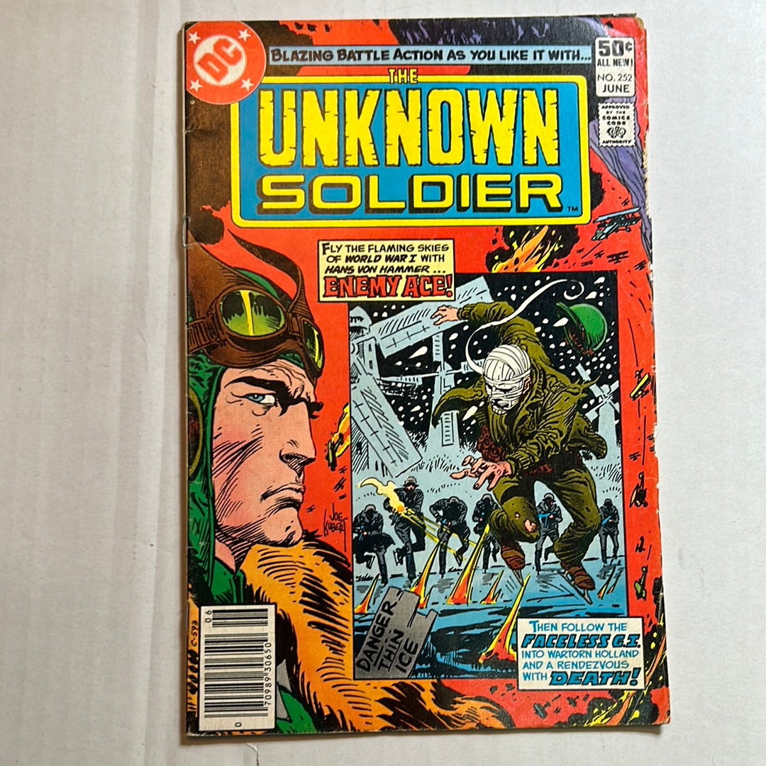 The Unknown Soldier by DC Comics “Blazing Battle Actions as You like it with” #252 Comic Book
