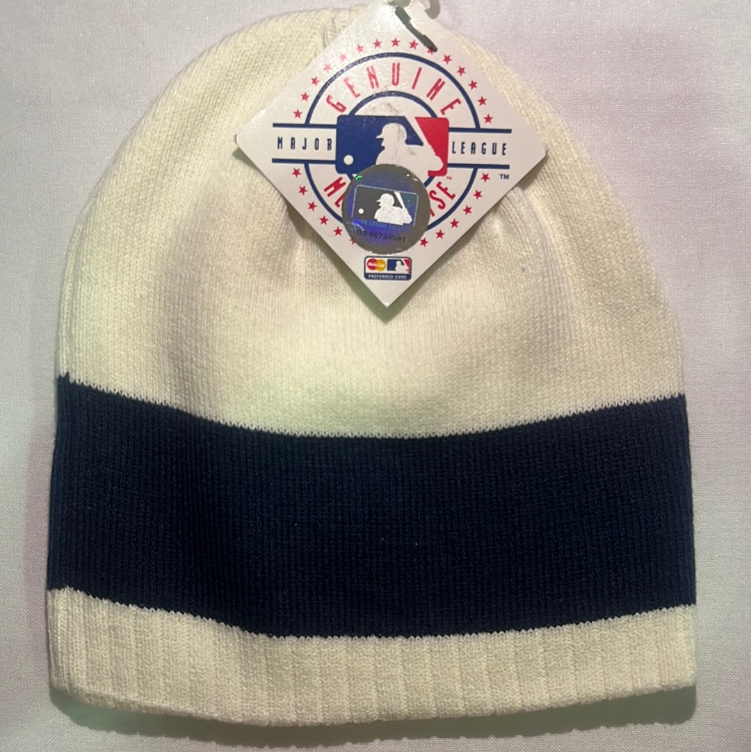 New York Yankees MLB Genuine Merchandise Off White Beanie