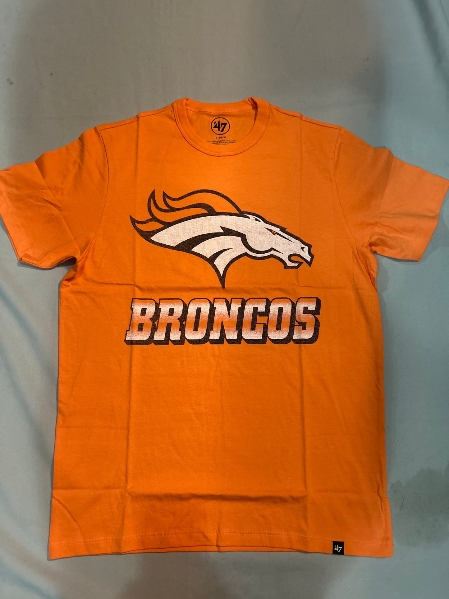 Denver Broncos NFL 47Brand Signal Orange Upgrade Franklin Tee Men