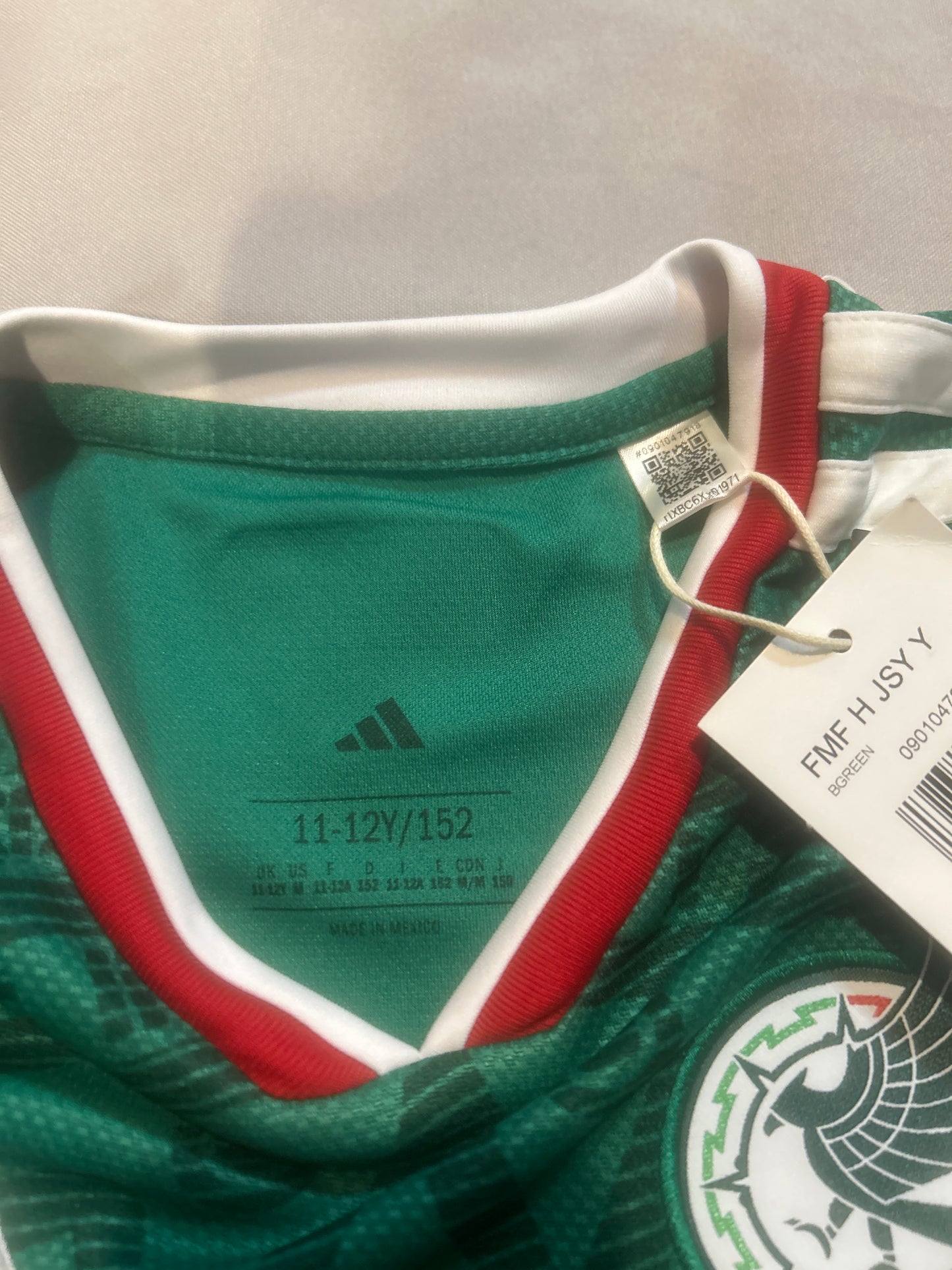Mexico Adidas Soccer World Cup 2026 Replica Authentic Youth Jersey