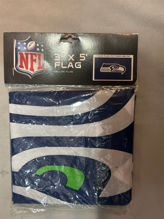 Seattle Seahawks NFL Deluxe 3’X 5’ Flag