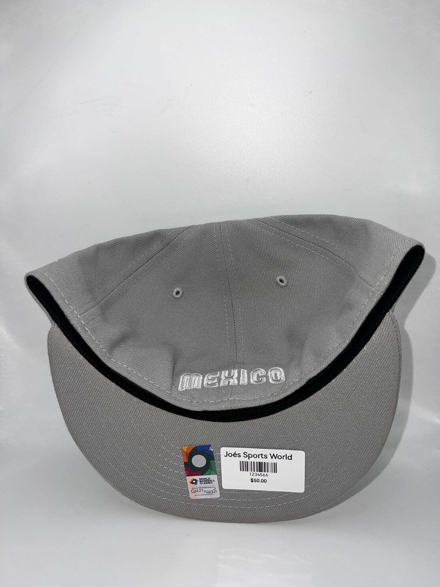 Mexico 2023 World Baseball Classic New Era 59Fifty B-Dub Fitted Hat - Silver