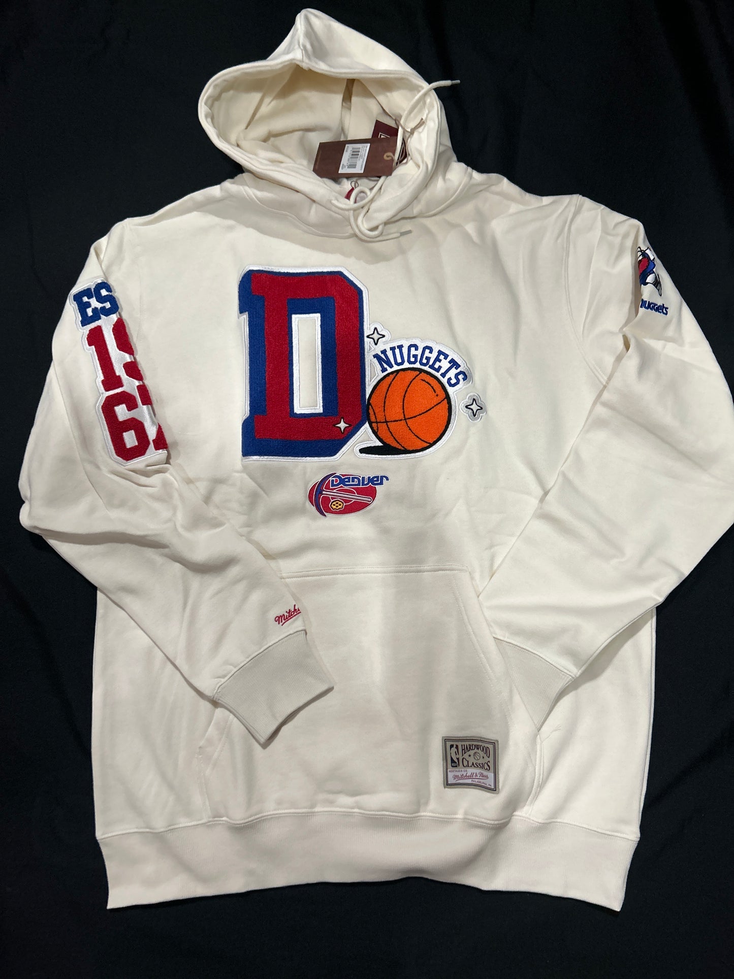 Denver Nuggets NBA Hardwood Classics Mitchell & Ness Mens Hoodie