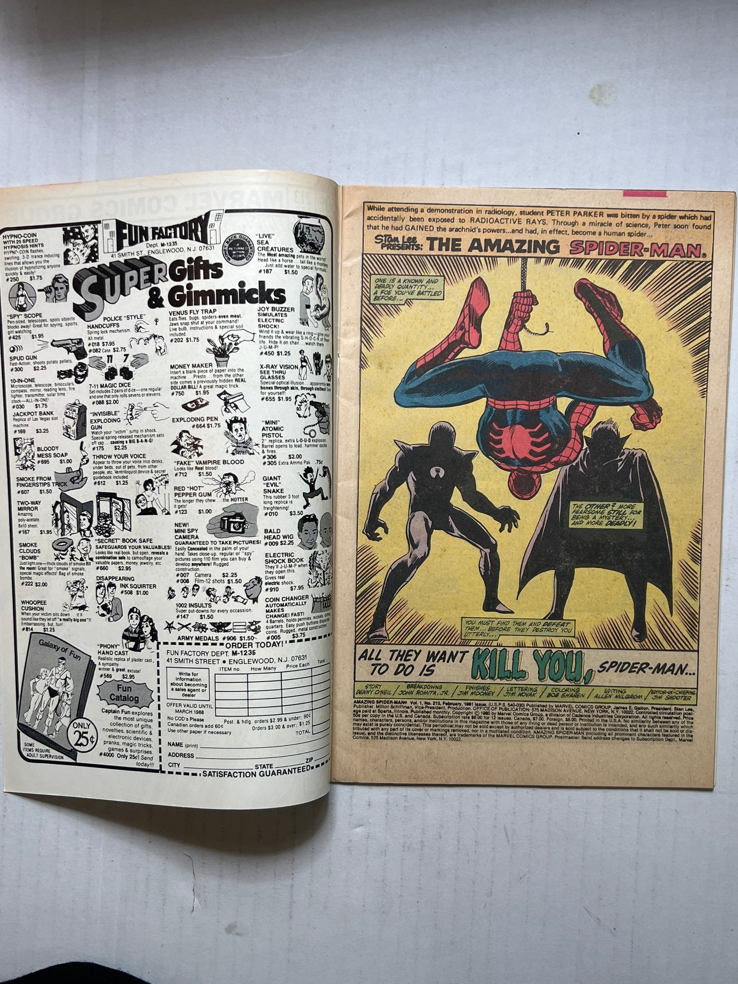 The Amazing Spider-Man by Marvel Comics Group #213 Feb 1980 Comic Book