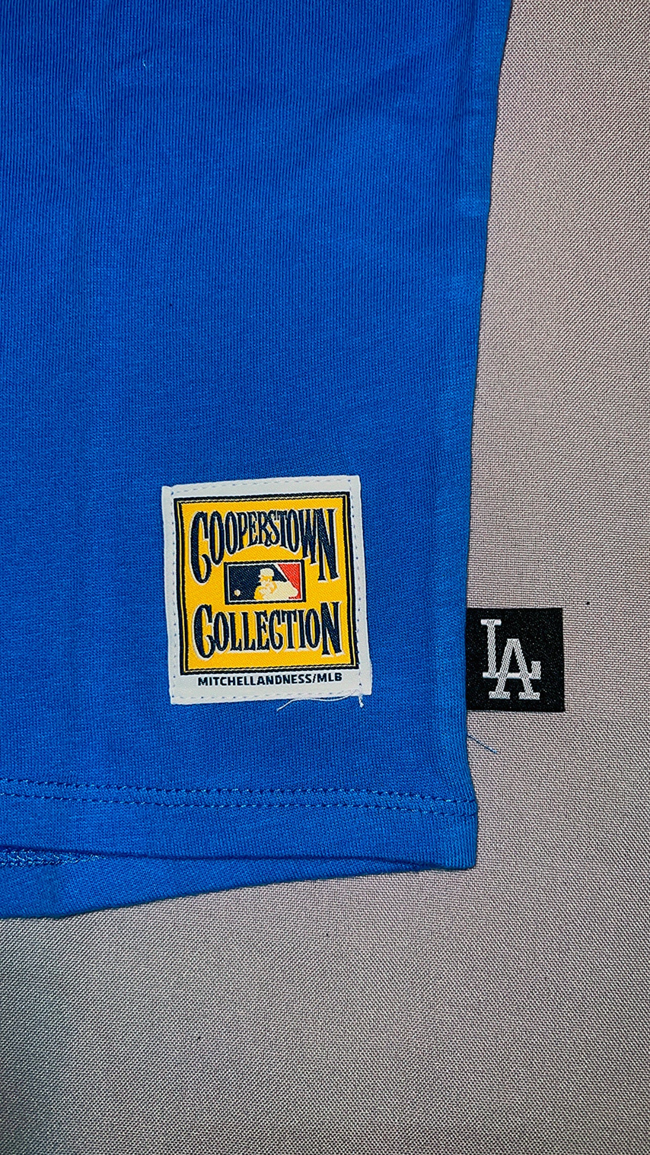 Los Angeles Dodgers MLB Mitchell & Ness Women’s Tonal Boxy Crop Tee