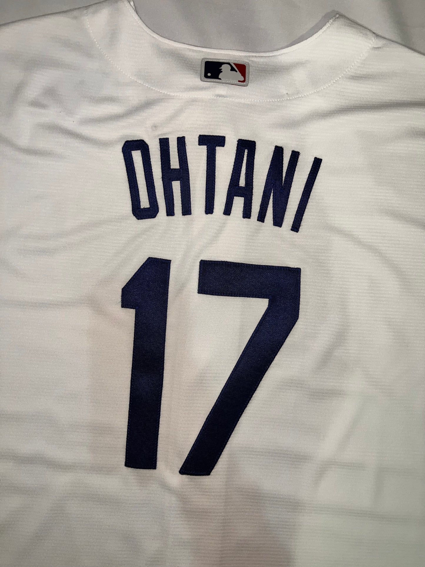 Los Angeles Dodgers Nike MLB #17 Ohtani Genuine Merchandise Authentic Replica White Jersey for Men