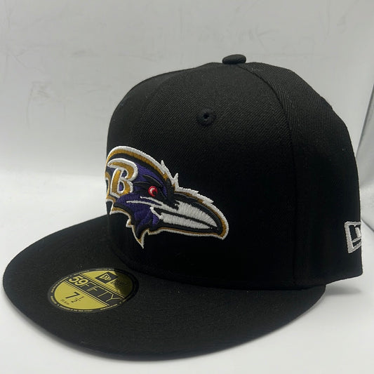 Baltimore Ravens NFL New Era 59Fifty Black Fitted Hat