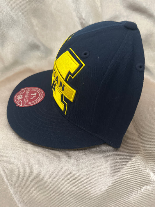 Michigan Wolverines Mitchell & Ness Collegiate Fitted Hat