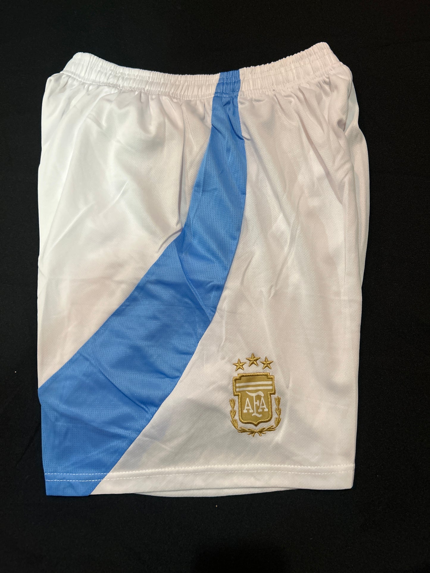 Argentina Soccer Team Striped Jersey and Shorts Set