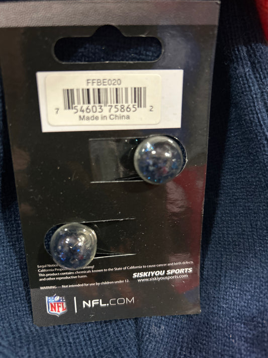 Denver Broncos NFL Collectible Front-Back Earrings Hypo-Allergenic