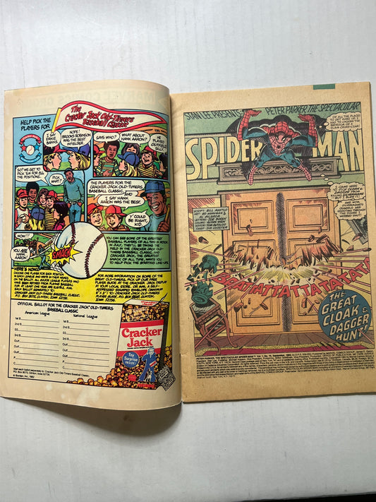 Peter Parker, The Spectacular Spider-Man by Marvel Comics Group “Is this the End of Cloak and Dagger…?” #70 Sep 1982 Comic Book