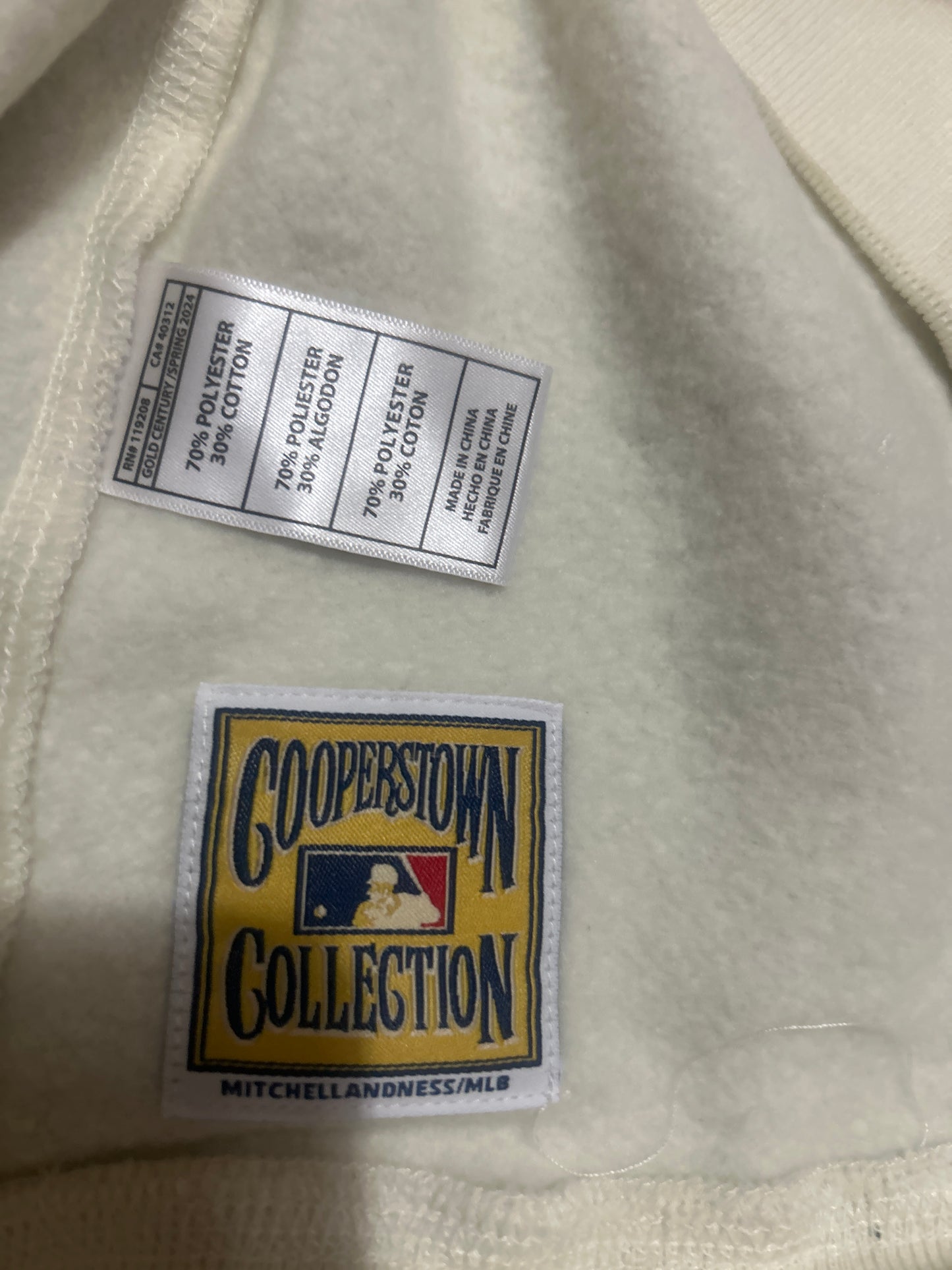 New York Yankees MLB Heritage Mitchell And Ness Cooperstown Collection Fleece Men Hoodie