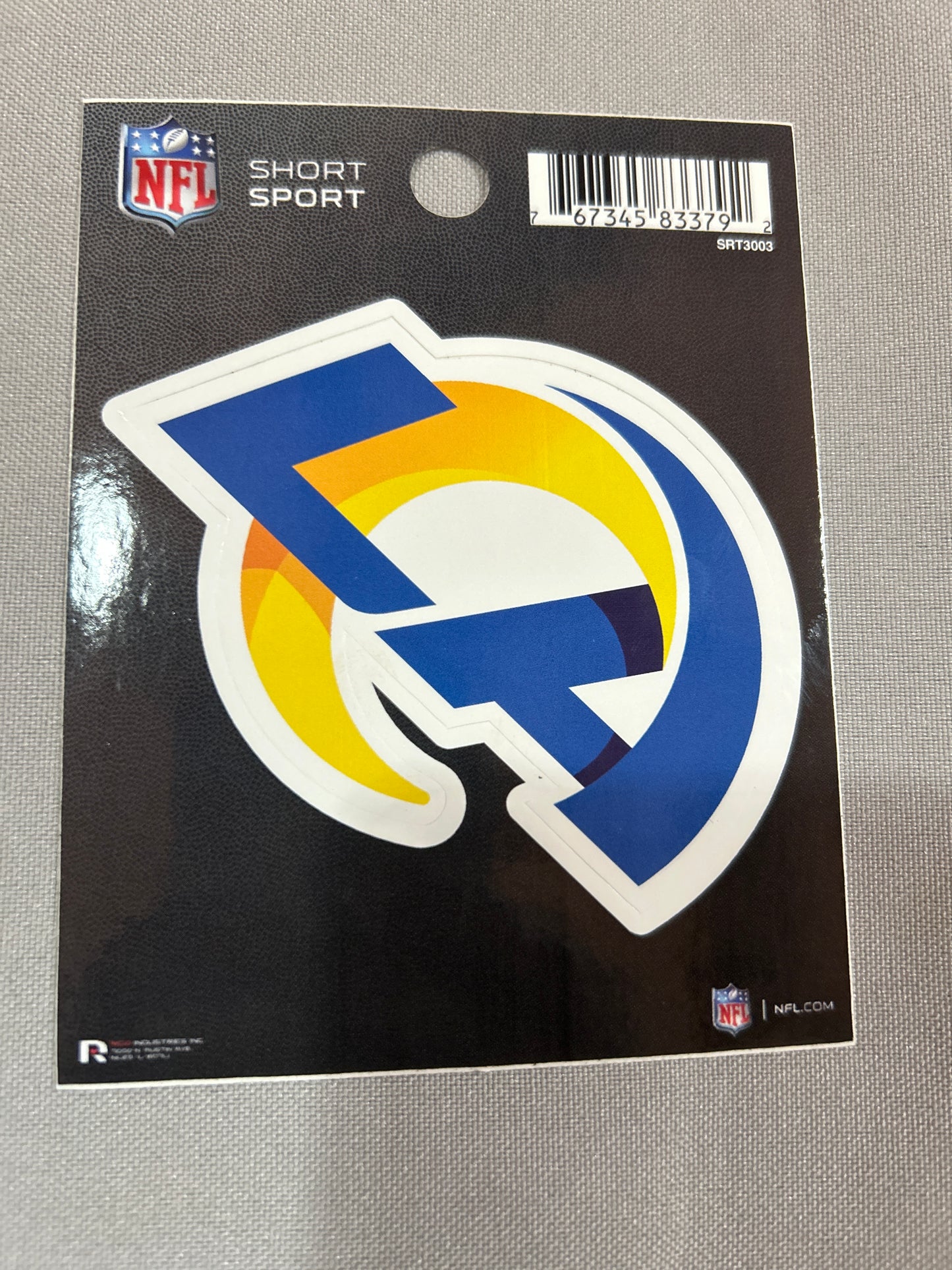 Los Angeles Rams NFL Short Sport Decal