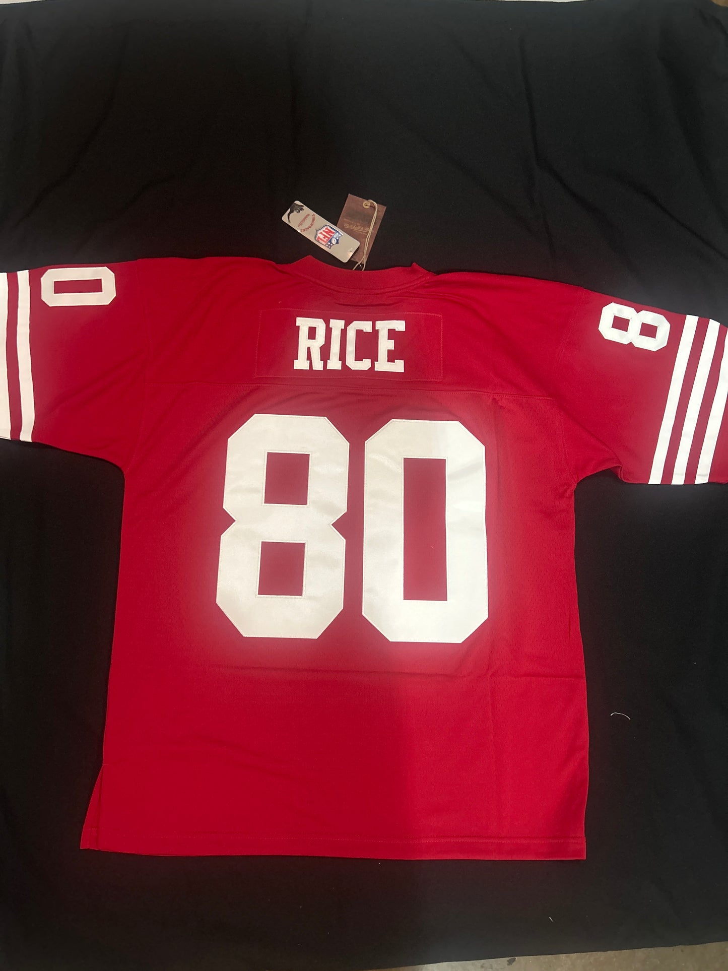 San Francisco 49ers NFL Legacy Mitchell & Ness # 80 Jerry Rice 1990 Throwback Jersey