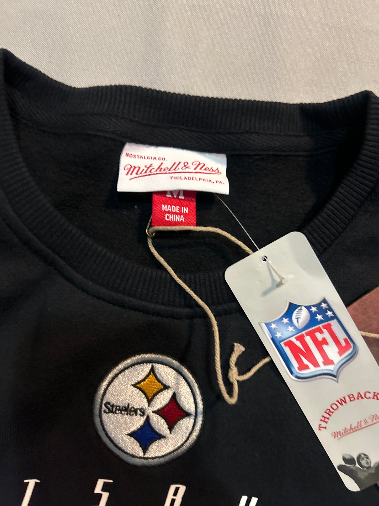 Pittsburgh Steelers NFL Mitchell & Ness Throwbacks Men Crewneck
