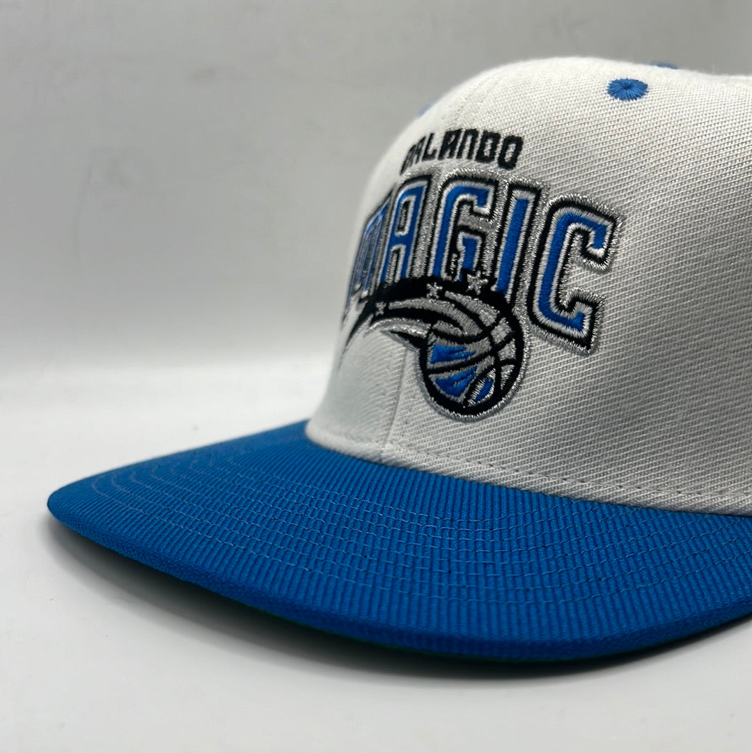 Vintage Orlando Magic NBA Adidas Retro White/ Magic Blue Snapback Hat