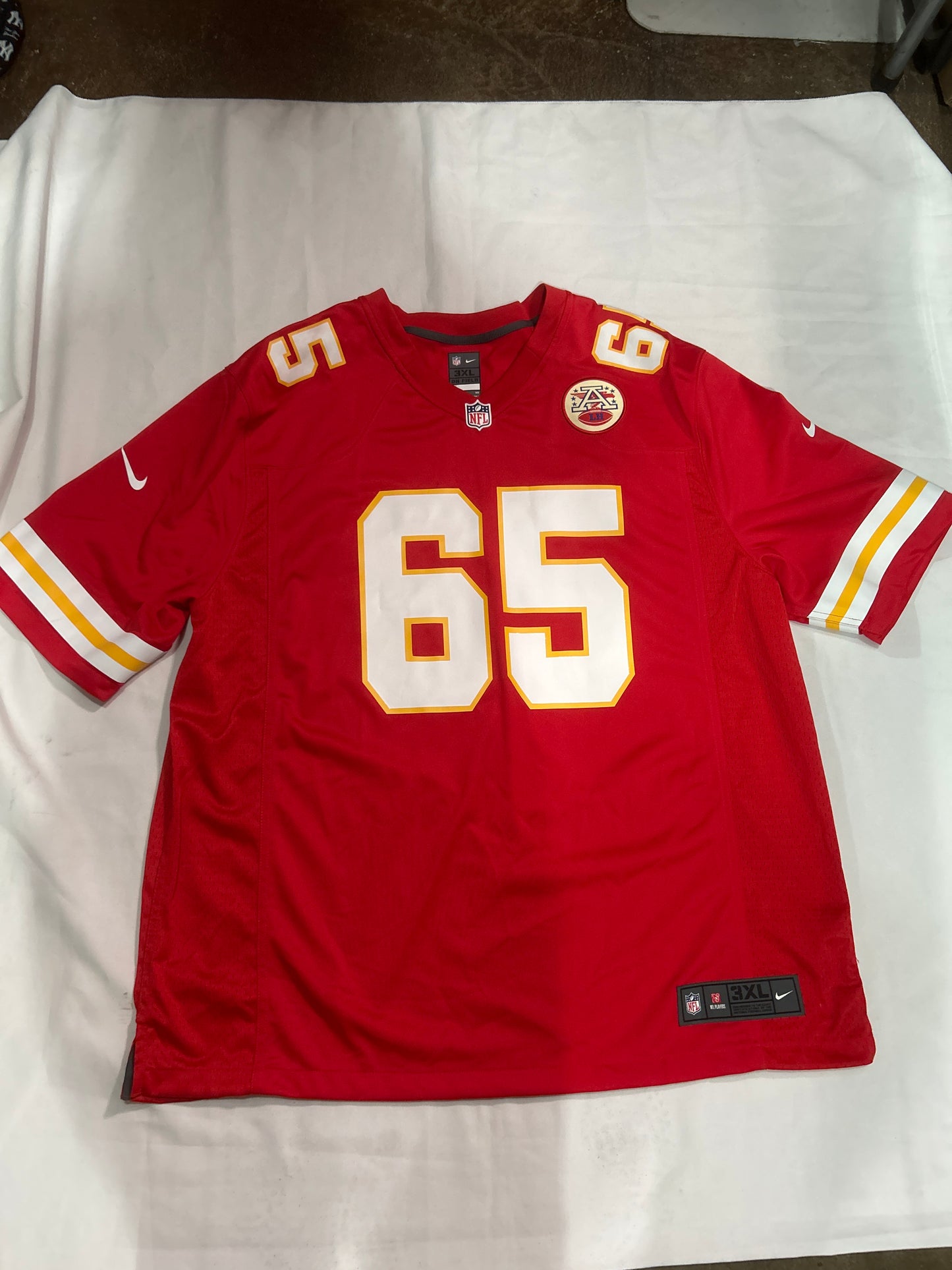 Kansas City Chiefs NFL Nike On Field #65 Smith Men Jersey
