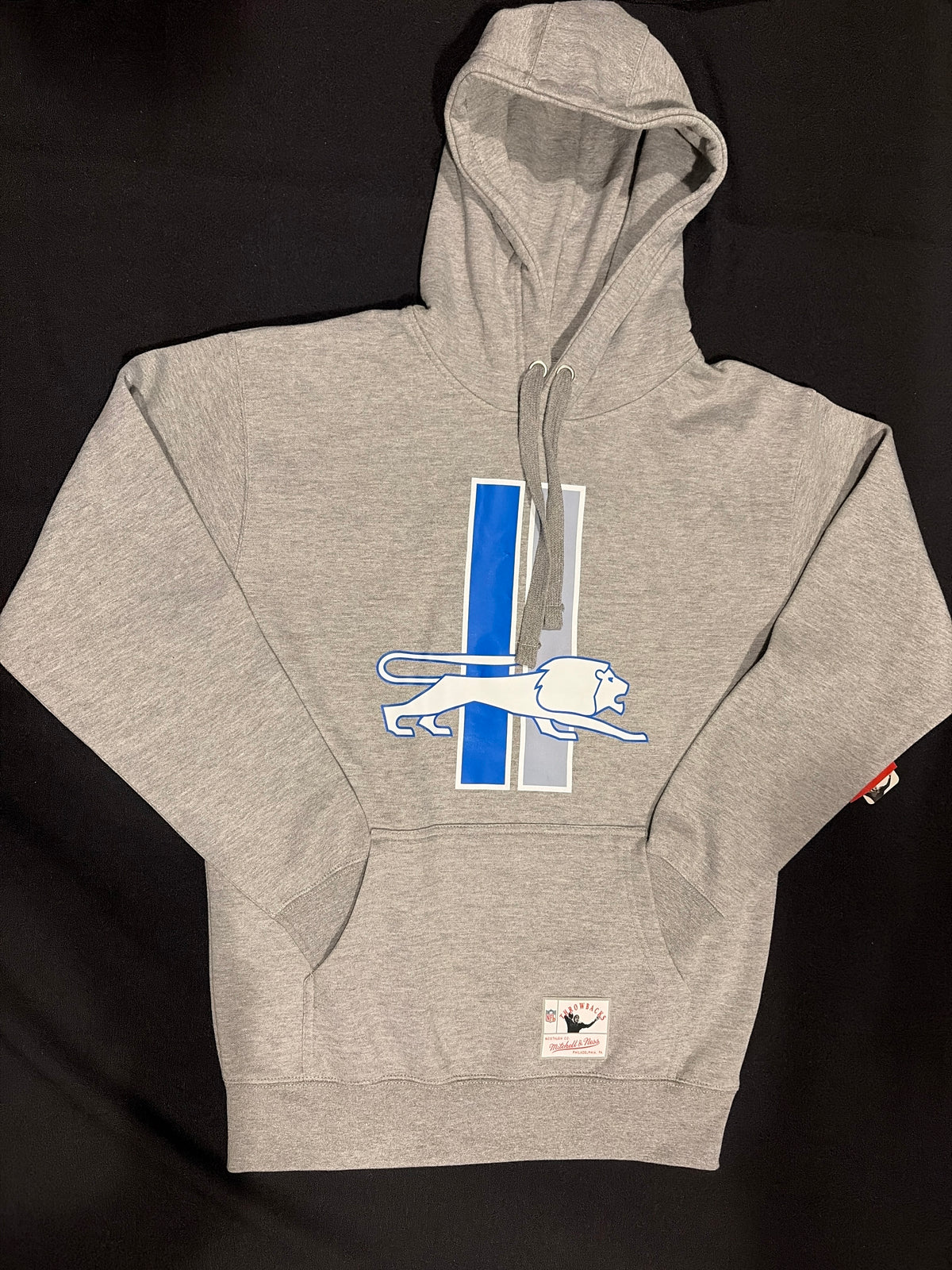 Detroit Lions NFL MITCHELL and Ness Throwbacks Men Hoodie