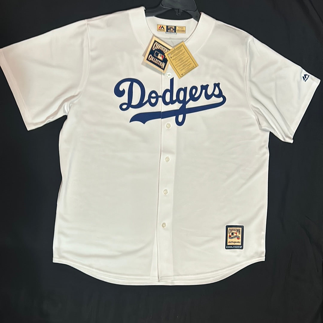 Los Angeles Dodgers MLB Majestic Cooperstown Collection #42 Robinson  Throwback Mens Jersey