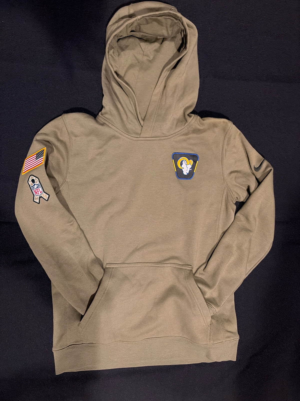Los Angeles Rams NFL Salute to Service Hoodie Youth size
